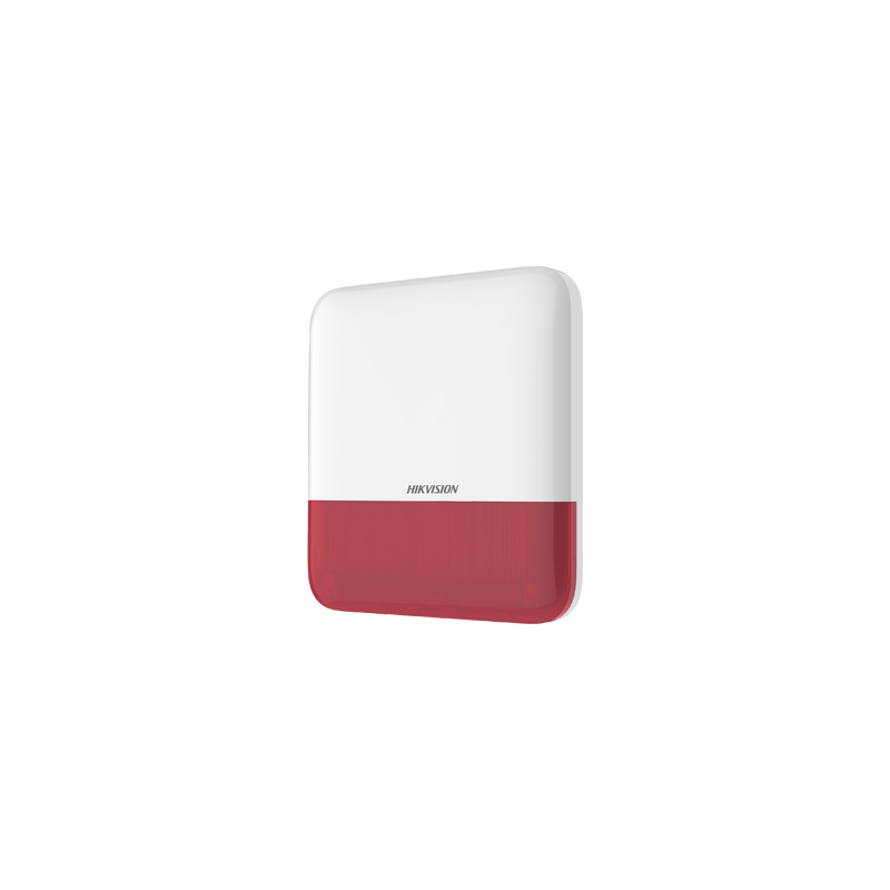 (AX PRO) Sirena Inalámbrica con Estrobo Rojo para Exterior IP65 / 110 dB