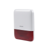 (AX PRO) Sirena Inalámbrica con Estrobo Rojo para Exterior IP65 / 110 dB