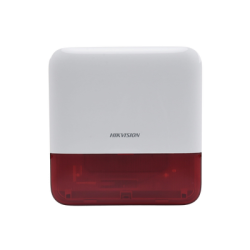(AX PRO) Sirena Inalámbrica con Estrobo Rojo para Exterior IP65 / 110 dB