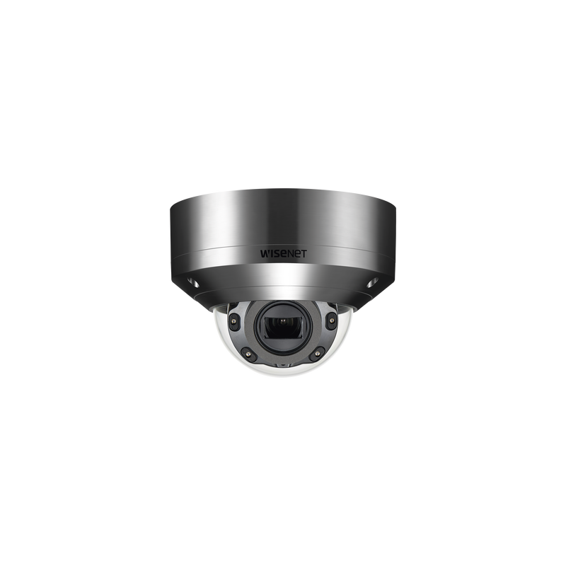 Cámara IP Tipo Domo Antivandálico 2MP de Acero Inoxidable / Lente Motorizado 2.8-12 mm / IR 50M / WDR 150db / H.265 & WiseStream