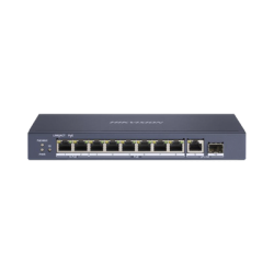 Switch PoE+ / No Administrable / 7 Puertos 1000 Mbps 802.3 af/at (30 W) / 2 Puertos 1000 Mbps Hi-PoE (90 W) / 1 Puertos 1000 Mbps Uplink / 1 Puerto SFP / Modo Extendido hasta 300 Metros / 110 Watts