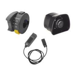 Kit Para Motocicleta FEDERAL SIGNAL , Sirena/Bocina de 30 Watt, Controlador y Micrófono