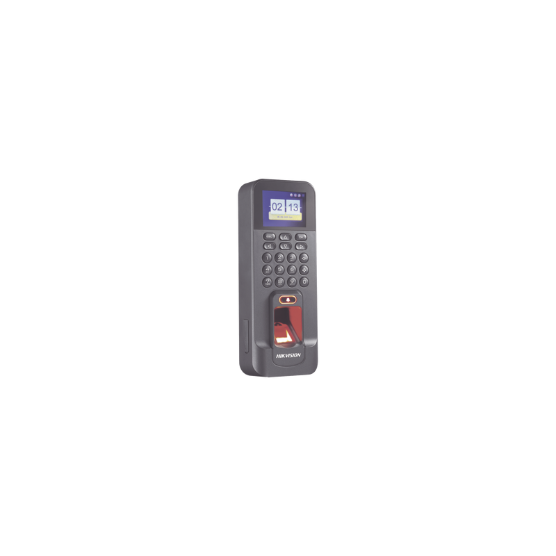 Biométrico WiFi de Acceso y Asistencia Compatible con APP Hik-Connect (P2P) / Soporta Biometrico Esclavo RS-485 / Lectura de Huella y Tarjetas EM / TCP/IP / 150,000 Eventos / Relevador para Chapa y Reportes de Asistencia