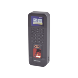 Biométrico WiFi de Acceso y Asistencia Compatible con APP Hik-Connect (P2P) / Soporta Biometrico Esclavo RS-485 / Lectura de Huella y Tarjetas EM / TCP/IP / 150,000 Eventos / Relevador para Chapa y Reportes de Asistencia