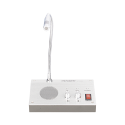 Sistema de Intercomunicación | Ideal para Ventanillas | Audio de voz de dos vías | 12V/1A 3W | Micrófono Interior + Micrófono Exterior