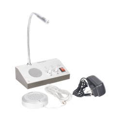 Sistema de Intercomunicación | Ideal para Ventanillas | Audio de voz de dos vías | 12V/1A 3W | Micrófono Interior + Micrófono Exterior