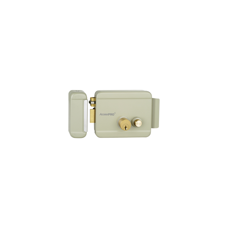 Cerradura Eléctrica con Botón de Salida / Incluye Llave  / Exterior / Izquierda