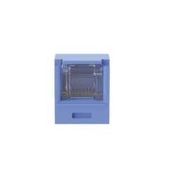 Conector Jack RJ45 Estilo TG con Ventana, Mini-Com, Categoría 6A, de 8 posiciones y 8 cables, Color Azul