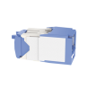 Conector Jack RJ45 Estilo TG con Ventana, Mini-Com, Categoría 6A, de 8 posiciones y 8 cables, Color Azul