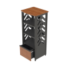 Estante Doméstico para Equipo de Telecomunicaciones (675x1517x599mm)