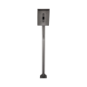 Poste y Cubierta industrial para montaje de Porteros IP Fanvil y Grandstream, altura de 1.2 metros, pintura electrostática color gris.