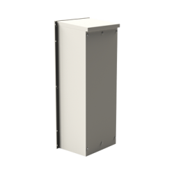 Gabinete Acero Galv. para 3 Bat. PL110D12. Puerta Sin Ventilación. Acc. de piso o poste No incluidos (400 x 1060 x 300mm).