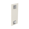Gabinete Acero Galv. para 3 Bat. PL110D12. Puerta Ventilada. Acc. de piso o poste No incluidos (400 x 1060 x 300mm).