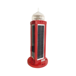  Lámpara de Obstrucción Tipo L-810, LED con Panel Solar, 100 % autónoma. No requiere energía externa.