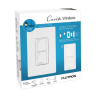  (Caseta Wireless) Kit, Apagador, base para empotrar en pared el control remoto PICO, tapa, ideal para el control de iluminación,.