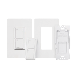  (Caseta Wireless) Kit, Apagador, base para empotrar en pared el control remoto PICO, tapa, ideal para el control de iluminación,.