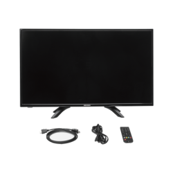Monitor LED 32" Ultra-Brillante Full HD con Altavoces Potentes, Ángulo de Visión 178° y Entradas HDMI-VGA / Funcionamiento 24/7 y Montaje VESA (100 X 100) / Calibración Inteligente de Imagen