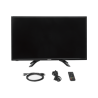 Monitor LED 32" Ultra-Brillante Full HD con Altavoces Potentes, Ángulo de Visión 178° y Entradas HDMI-VGA / Funcionamiento 24/7 y Montaje VESA (100 X 100) / Calibración Inteligente de Imagen