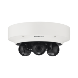 Cámara IP Multisensor 6MP ( 3 Sensores de 2MP) WDR 150 DB, Lente Motorizado 3 - 6 MM /  HPOE / IP66 / IK10 / NEMA 4X