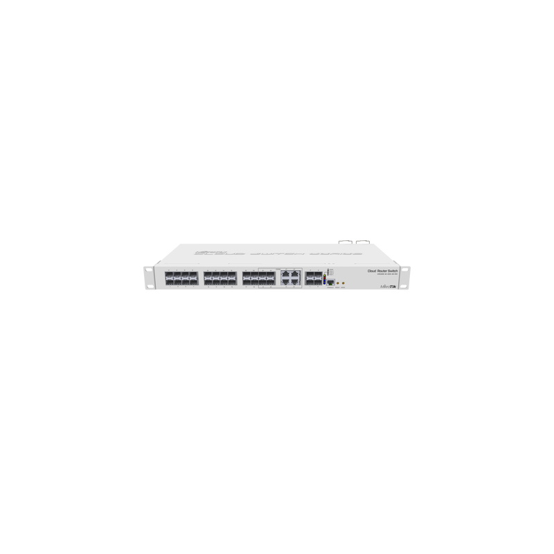 (CRS328-4C-20S-4S+RM) Cloud Router Switch Administrable L3, 4 puertos combo TP/SFP, 20 Puertos SFP, 4 Puertos SFP+