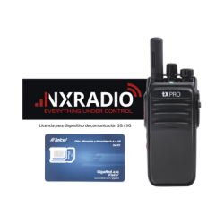 Kit de Radio TXR50A4G + Licencia Anual NXRADIOTERMINAL + SIM Telcel 1GB