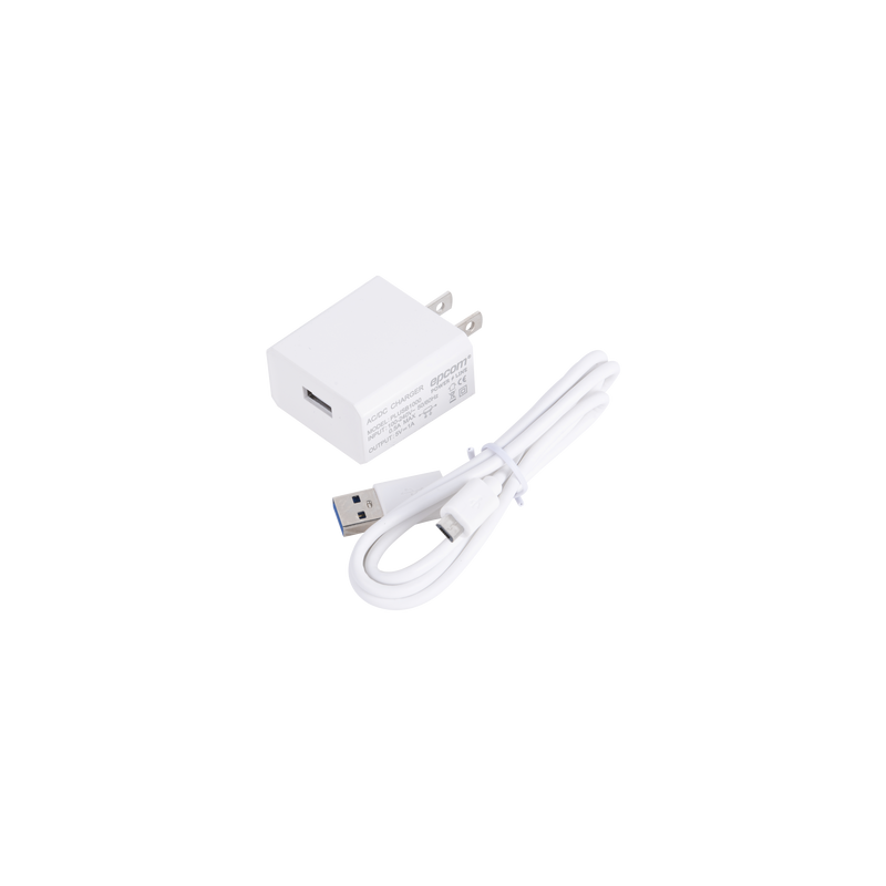 Cargador Micro-USB Profesional de 1 Puerto / 5 VCC / 1 Amper Para Smartphones y Tablets / Voltaje de Entrada de 100-240 VCA