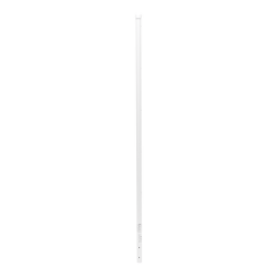 Poste de Esquina Blanco de Acero Galv. de 1.2m para Cerca Electrificada  cal. 18 de 1" Diam. para 5 Aisladores (No incluidos).
