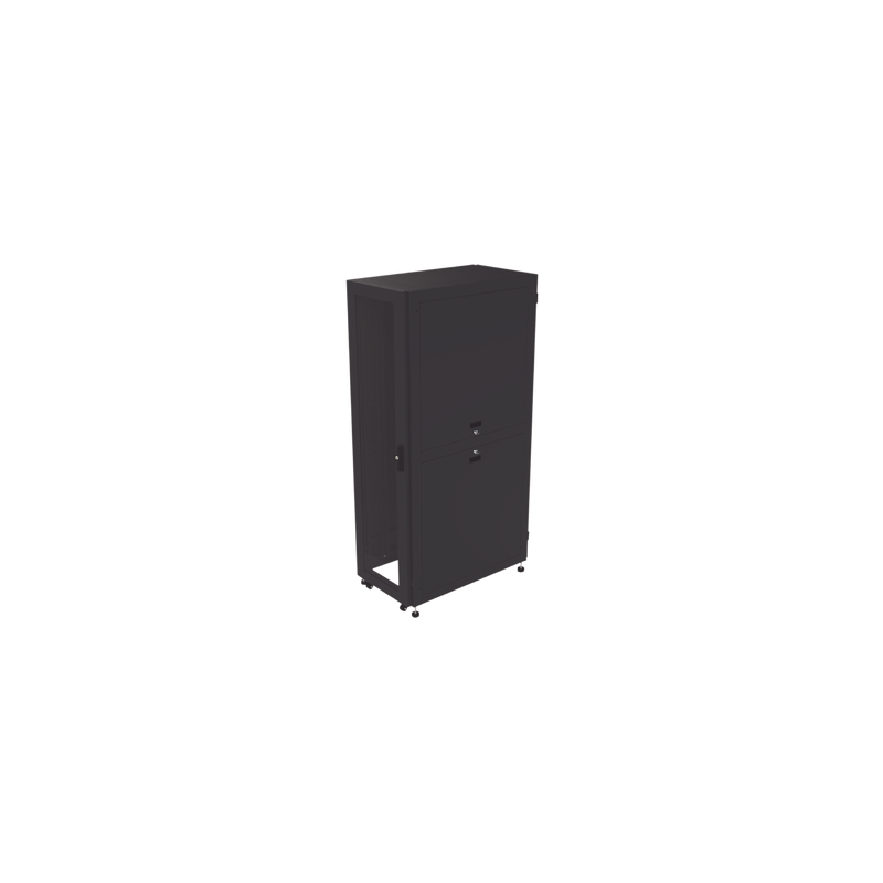 Gabinete para Telecomunicaciones Rack Estándar de 19", 42UR, 600 mm Ancho x 1000 mm Profundidad. Fabricado en Acero, Se envía el Gabinete Armado.
