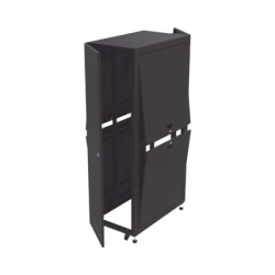 Gabinete para Telecomunicaciones Rack Estándar de 19", 42UR, 600 mm Ancho x 1000 mm Profundidad. Fabricado en Acero, Se envía el Gabinete Armado.