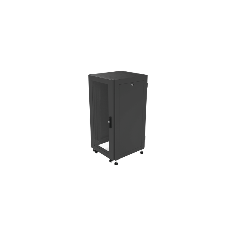 Gabinete Profesional para Telecomunicaciones de 19in, Instalación a Piso, 24UR, 600 mm Profundidad, Se envía el Gabinete Armado.