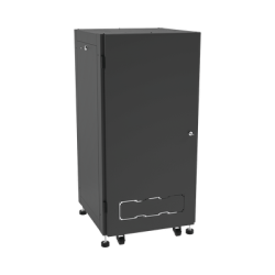 Gabinete Profesional para Telecomunicaciones de 19in, Instalación a Piso, 24UR, 600 mm Profundidad, Se envía el Gabinete Armado.