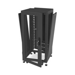 Gabinete Profesional para Telecomunicaciones de 19in, Instalación a Piso, 24UR, 600 mm Profundidad, Se envía el Gabinete Armado.