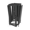 Gabinete Profesional para Telecomunicaciones de 19in, Instalación a Piso, 24UR, 600 mm Profundidad, Se envía el Gabinete Armado.