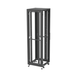 Gabinete para Telecomunicaciones Rack Estándar de 19", 42UR, 600 mm Ancho x 600 mm Profundidad. Fabricado en Acero, Se envía el Gabinete Armado.
