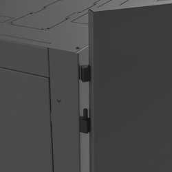 Gabinete para Telecomunicaciones Rack Estándar de 19", 42UR, 600 mm Ancho x 600 mm Profundidad. Fabricado en Acero, Se envía el Gabinete Armado.