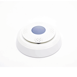 Sirena Interior Inalámbrica / Indicadores LED / Nivel de Salida 85 dBA / Rango 92 mts / Frecuencia 2.4 GHz / Cifrado AES-128 / Anti-tamper / Protección Vida Interconectada