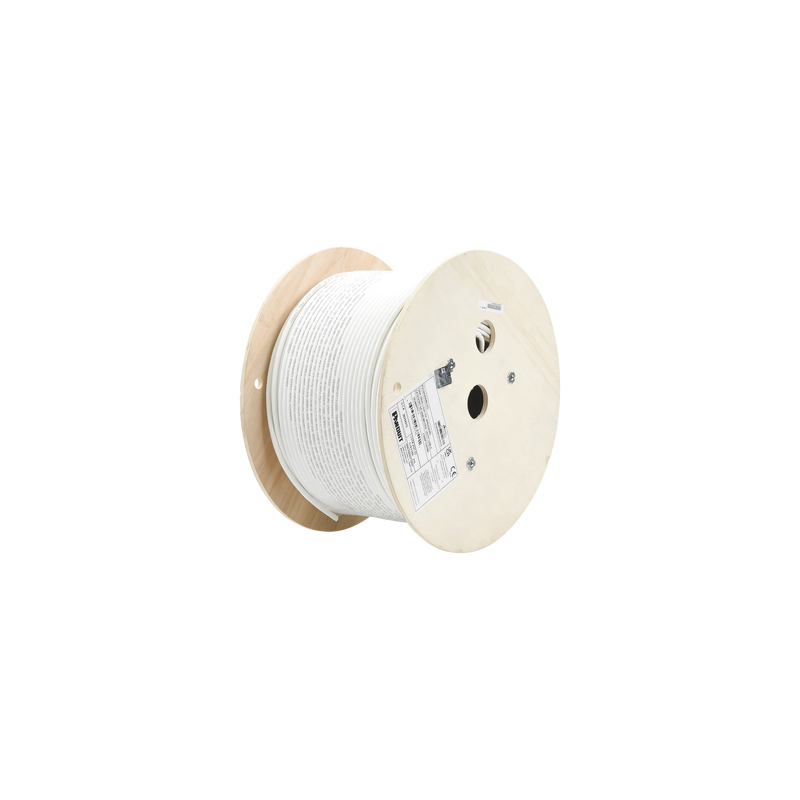 Bobina de Cable UTP de 4 Pares, Vari-MaTriX, Cat6A, 23 AWG, LSZH (Libre de Gases Tóxicos), Color Blanco, 305m