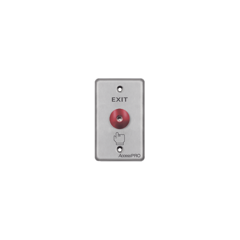 Botón tipo Hongo / Redondo Color Rojo con LED / Estético / NO y COM