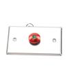 Botón tipo Hongo / Redondo Color Rojo con LED / Estético / NO y COM