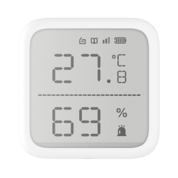 (AX PRO) Detector de Temperatura y Detector de Humedad Inalámbrico / 2.7" de Tamaño / Uso en Interior / Rango de Detección desde  -35°C hasta 99°C