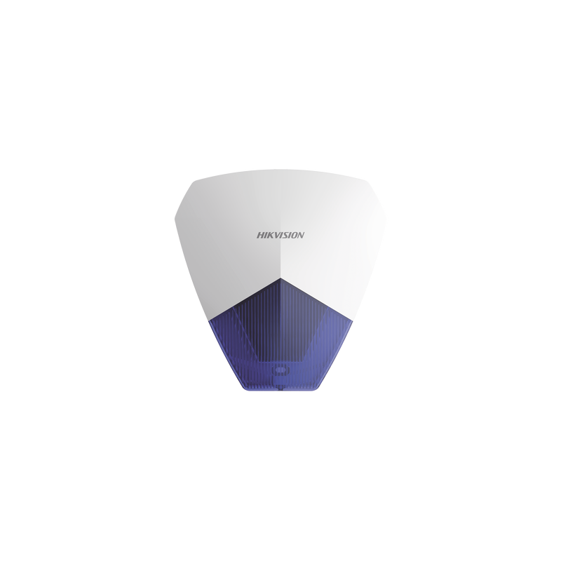Sirena Estrobo Cableada Hikvision / Ideal para cualquier Panel de Alarma / Azul / 105 dB / Proteccón IP54