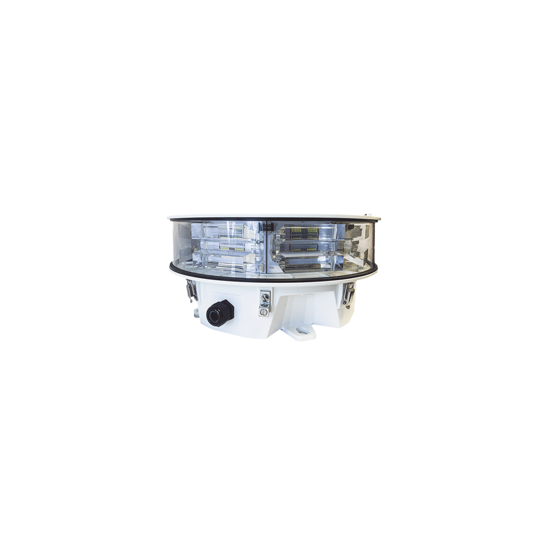 Lámpara de Obstrucción LED Blanca de Media Intensidad,  Tipo L-865 acorde con FAA AC-70/7460-1L,  (120 - 240 V ca).