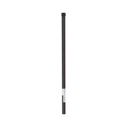 Poste de ESQUINA color Negro para Cerca Electrificada. Tubo Galvanizado cal. 18 de 1" Diam. y 0.8m Alto con Tapón, ideal para 3 aisladores