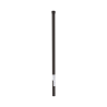 Poste de ESQUINA color Negro para Cerca Electrificada. Tubo Galvanizado cal. 18 de 1" Diam. y 0.8m Alto con Tapón, ideal para 3 aisladores