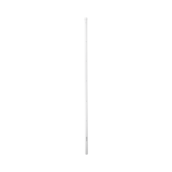 Poste de Esquina para Cerca Electrificada. Tubo Galva. de 1.4 m, cal. 18 de 1" Diam. + Pintura Blanca. Ideal para 6 Aisladores 