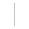 Poste de ESQUINA para Cerca Electrificada. Tubo Galva. de 1.4m, cal. 18 de 1" Diam. + Pintura Negra, ideal para 6 Aisladores