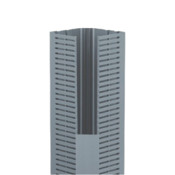 Canaleta para Cable en Esquina, 5.33" x 4.58", 6 Pies, Color Gris