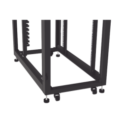 Gabinete Profesional para Telecomunicaciones de 45UR, 1200 mm Profundidad, Incluye 2 Organizadores Verticales de 45 Unidades de Rack, Se envía el Gabinete Armado.