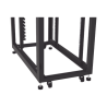 Gabinete Profesional para Telecomunicaciones de 45UR, 1200 mm Profundidad, Incluye 2 Organizadores Verticales de 45 Unidades de Rack, Se envía el Gabinete Armado.