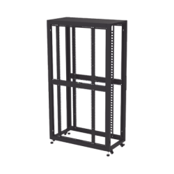 Gabinete Profesional para Telecomunicaciones de 45UR, 1200 mm Profundidad, Incluye 2 Organizadores Verticales de 45 Unidades de Rack, Se envía el Gabinete Armado.